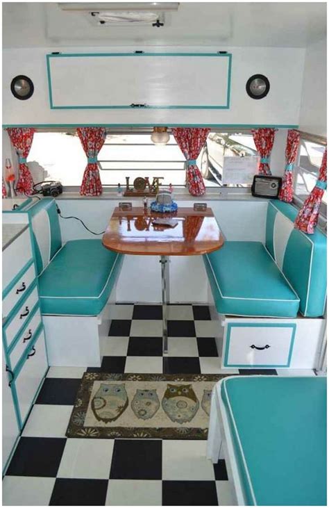 Retro Camper Interior Ideas 136 Vintage Camper Interior Caravan