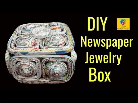 Jewellery Box Making At Home With Newspaper Jewellery Box Diy Best