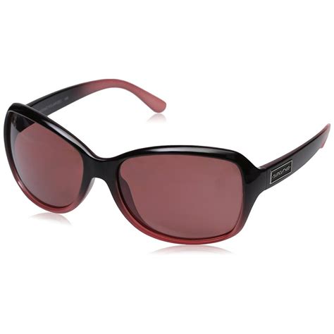 Suncloud Mosaic Polarized Sunglasses Black Fade Frame Rose Lens