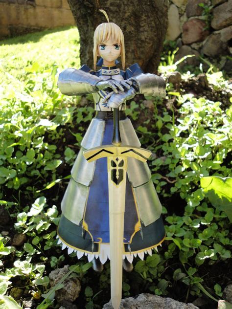 Saber Papercraft Front View By Brspidey On Deviantart