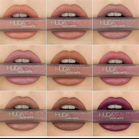 Huda Lipstick Pcs Set Shades Beauty Makeup Liquid Matte Full