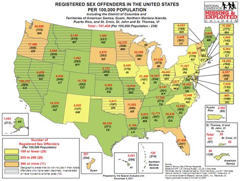 U S Cities Ranked By The Frequency Of Registered Sex Offenders My Xxx Hot Girl