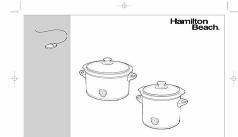 hamilton beach roaster manual