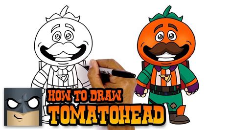 How To Draw Tomatohead Fortnite Art Tutorial Cartooning 4 Kids