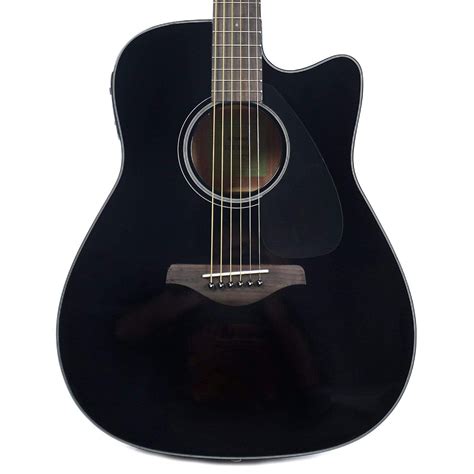 Yamaha Fgx800c Dreadnought Cutaway Acoustic Limited Edition Black Wel