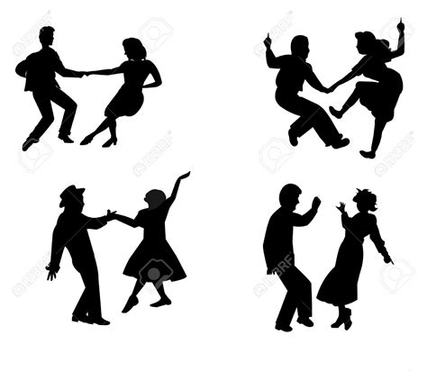 Lindy Hop Silhouette At Getdrawings Free Download