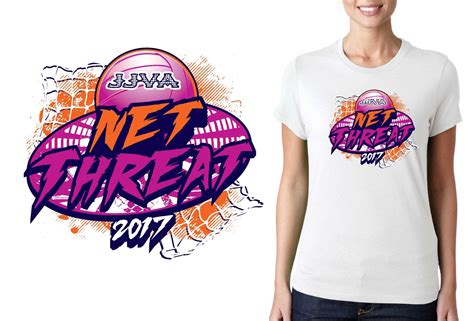 Volleyball Tshirt Logo Design 2017 Net Threat By Urartstudio Urartstudio