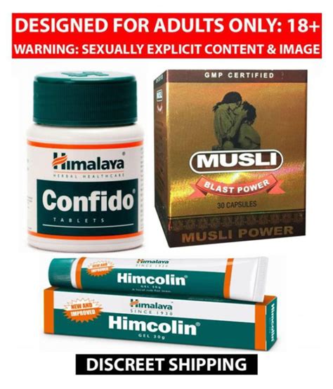 Ayurveda Cure 1 Confido 60x2120 Tablets Himcolin 30gm X 2 Pack And Musli Blast Power Capsule