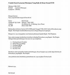 Kalimat Penutup Surat Lamaran Pekerjaan