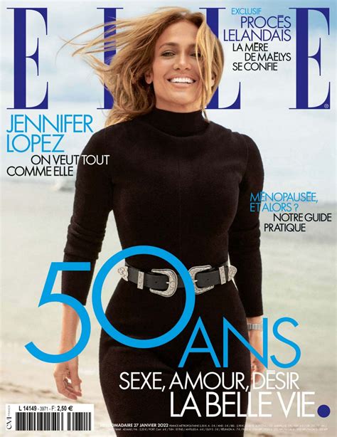 Jennifer Lopez Elle Magazine France 01272022 Issue Celebmafia