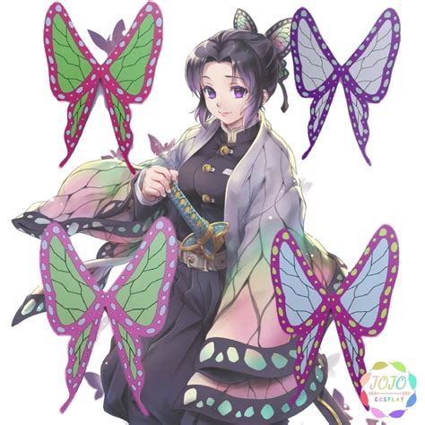 Demon Slayer Kimetsu No Yaiba Kochou Shinobu Kanae Tsuyuri Kanawo Butterfly Cosplay Accessories