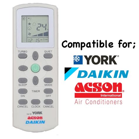 YORK DAIKIN ACSON Air Conditioner Multi Remote Control ECGS01