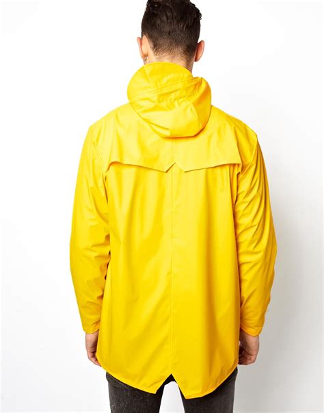 Lyst Rains Jacket In Yellow In Yellow