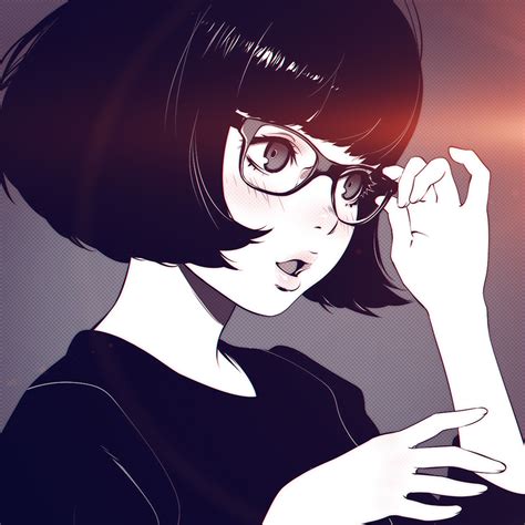 Android Wallpaper Aw23 Girl Bw Anime Ilya Kuvshinov