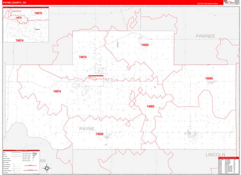 Wall Maps Of Payne County Oklahoma