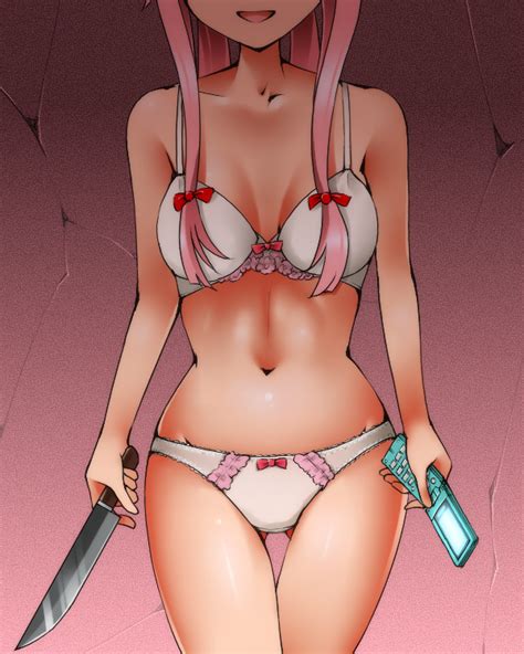 Dr Rex Gasai Yuno Mirai Nikki 1girl Bow Bow Bra Bow Panties Bra