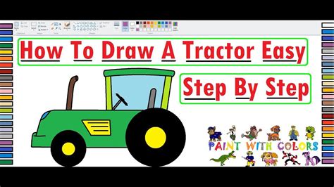 Tractor Drawing Step By Step Painting Easy Step Tractors It Works