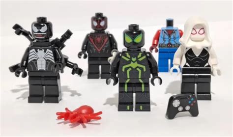 Lego Gwen Stacy Stealth Spider Man Venom Miles Morales Marvel Lot £18