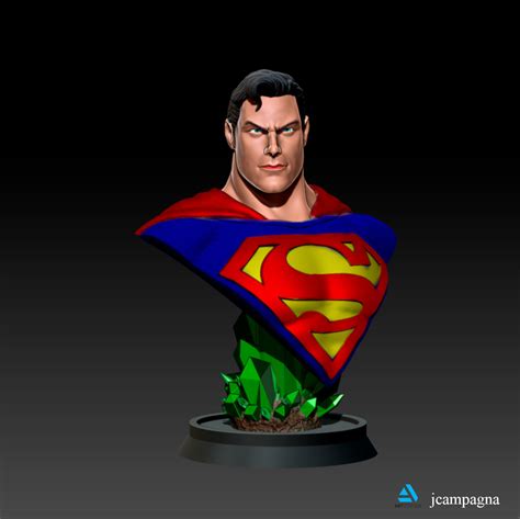 3d Printable Model Superman Bust Alex Ross Cgtrader