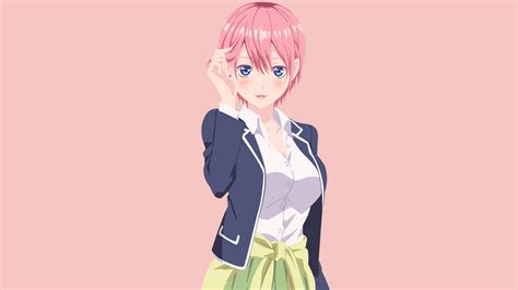 Download Minimalist Ichika Nakano Anime The Quintessential Quintuplets 4k Ultra Hd Wallpaper