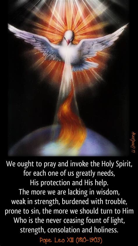 Novena To The Holy Spirit Day One 31 May We Ought To Pray And