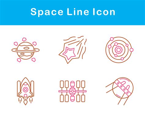 Space Vector Icon Set 21504546 Vector Art At Vecteezy