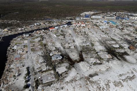 Devastation From Hurricane Michael Is Seen In This Aerial Photo Over