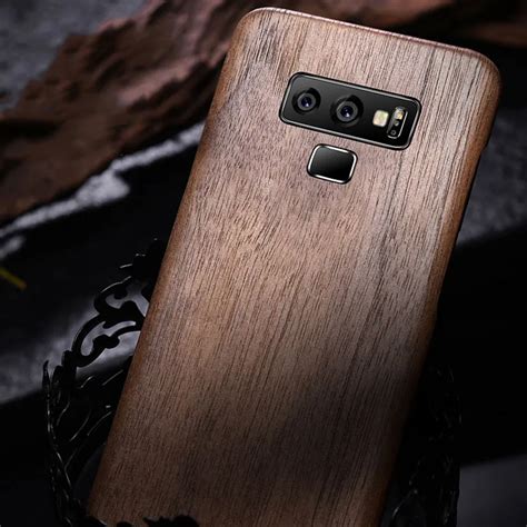 Natural Wooden Phone Case For Samsung Galaxy Note 9 Note9 Case Cover