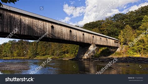 Longest Covered Bridge Brattleboro Vermont Over Stock Photo Edit Now