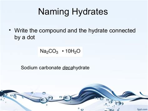 Hydrates Lecture