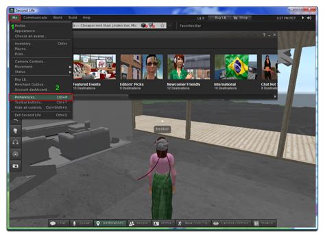 How To Change Preferences On Second Life Lasopacollector