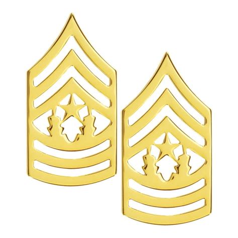 Army Command Sergeant Major Rank Pin