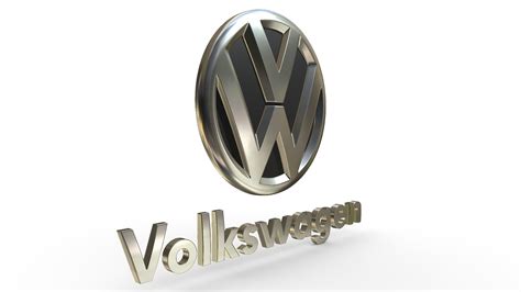 Volkswagen Logo 3d Model Cgtrader