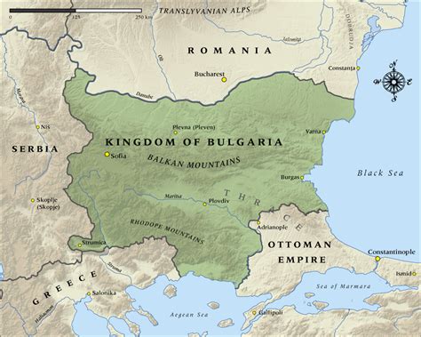 Map Of The Kingdom Of Bulgaria In NZHistory New Zealand History Online