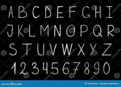 Chalk Letters Font Stock Illustration Download Image Now Alphabet