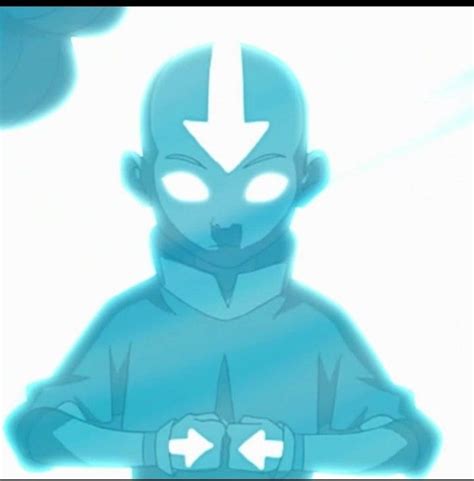 Aang In The Avatar State And In An Iceberg Blue Avatar Aang Avatar