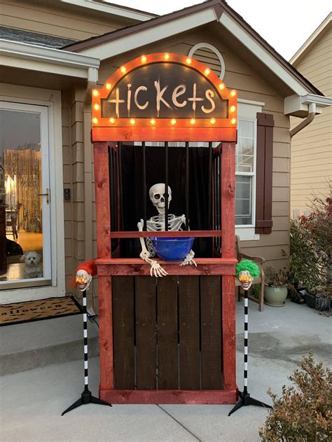 My Ticket Booth I Made For Our Carnival Themed Party This Year R