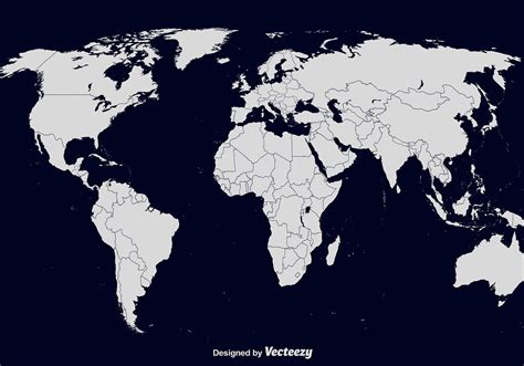 Mapa Del Mundo Del Vector World Map Vector Free World Map Template