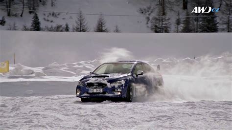 Slow Motion Snow Drift Subaru Sti 2016 Youtube