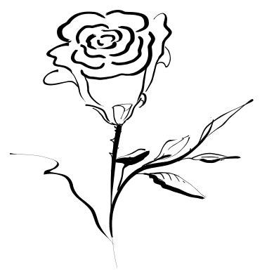 Rose Black And White Roses Clip Art Black And White Clipart Wikiclipart Sexiz Pix