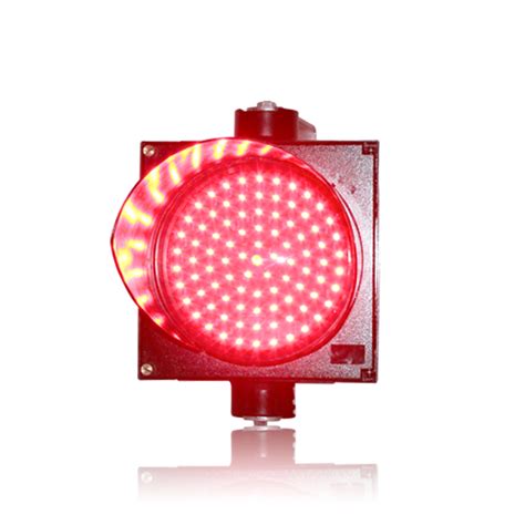 High Quality Single Red Light 200mm Pc Led Traffic Signal Light Wide