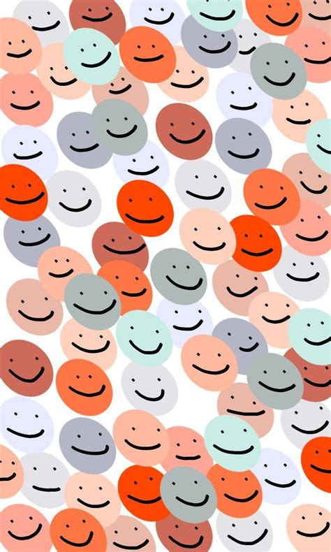 Rainbow Happy Smiles Cute Patterns Wallpaper Phone Wallpaper