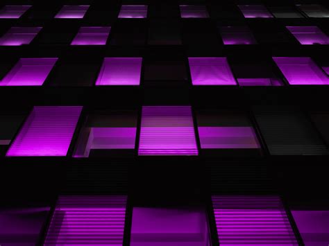 Wallpaper Windows Dark Purple Backlight Neon Hd Widescreen High