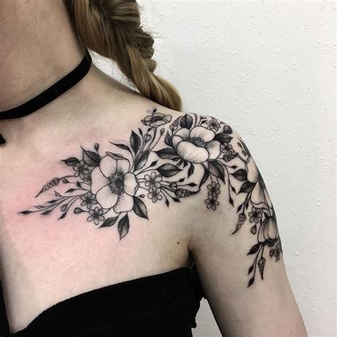 Shoulder Flower Tattoos Designs Ideas And Meaning