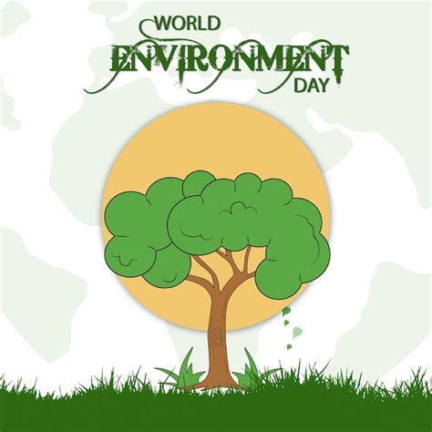 Día mundial del medio ambiente Vector Premium
