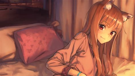 Wallpaper Anime Holo Spice And Wolf Okamimimi