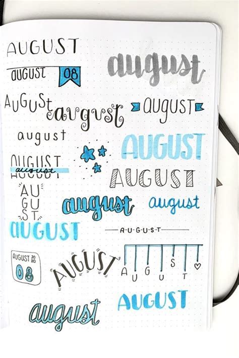 20 Bullet Journal Ideas For Easy Bullet Journal Fonts The Creatives