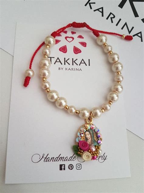 Our Lady Guadalupe Bracelet Catholic Jewelry Pearls Etsy Catholic