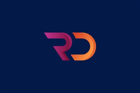 Rd Letter Logo Design Template Vector Grafik Von Colorifydesign