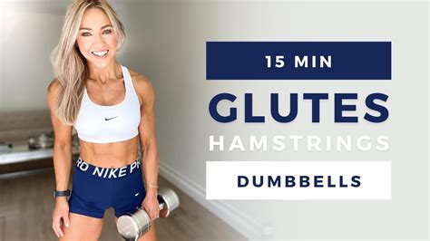 15 Min Glutes And Hamstrings Workout At Home With Dumbbells Youtube